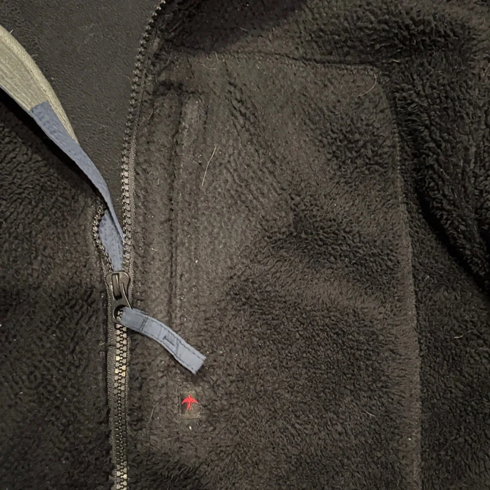 Men's dark navy Hooded Fleece Jacket - Picture 3 of 4